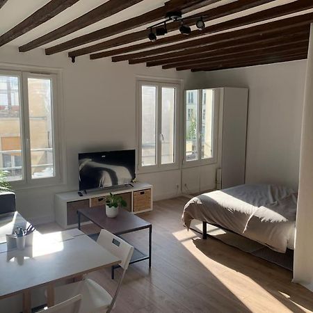 Studio Lumineux, Refait A Neuf, Metro Jourdain Paris Exterior photo